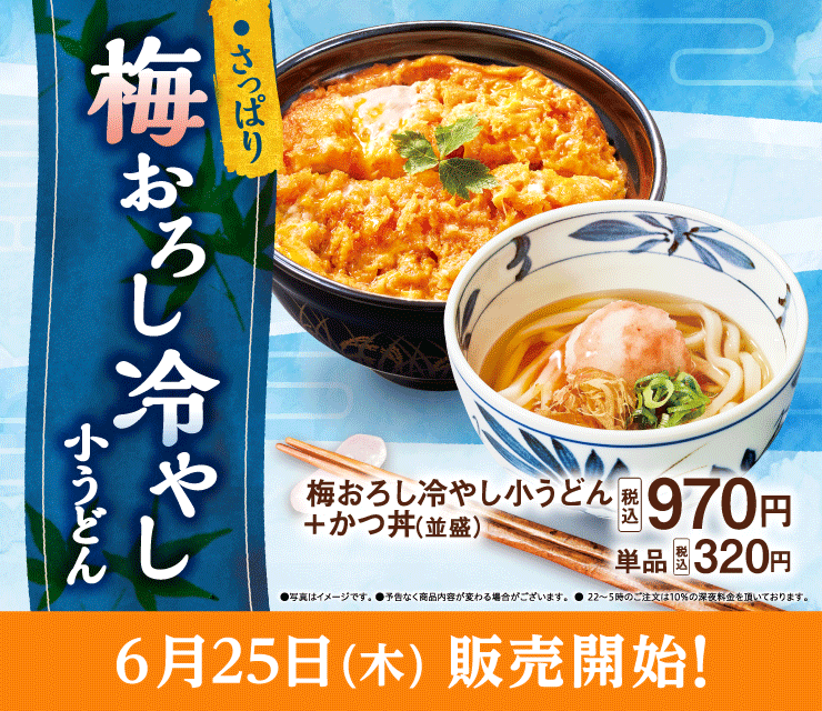 梅おろし小うどんフェア